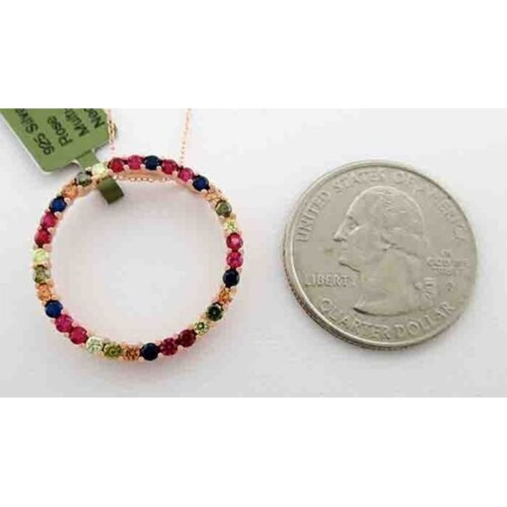 Lab Created Peridot, Ruby, Blue Sapphire, Yellow … - image 3